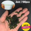 20PCS-100pcs Lifelike Red Worm Soft Lure Earthworm Summer Fishing Silicone Artificial Bait Fishy Shrimp Additive Bass Carp