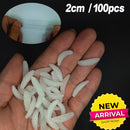 20PCS-100pcs Lifelike Red Worm Soft Lure Earthworm Summer Fishing Silicone Artificial Bait Fishy Shrimp Additive Bass Carp