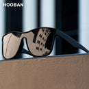 HOOBAN 2021 Neue Quadratische Polarisierte Sonnenbrille Männer Frauen Mode Quadratische Männliche Sonnenbrille Marke Design Einteilige Linse Brillen UV400