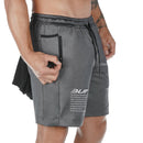 Pantalones cortos para correr de verano 2022 para hombre, pantalones cortos deportivos 2 en 1 para correr, entrenamiento de secado rápido para hombre, pantalones cortos para gimnasio para hombre, pantalones cortos deportivos para gimnasio