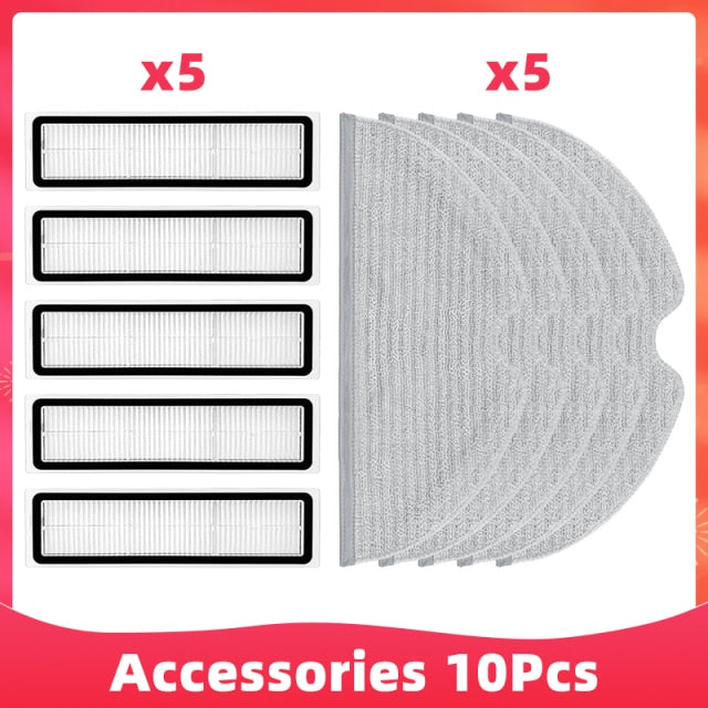 Main Side Brush Mop Cloths Hepa Filter For Xiaomi Dreame D9 Dreame Bot L10 Pro Trouver Robot LDS Vacuum-Mop Finder Spare Parts