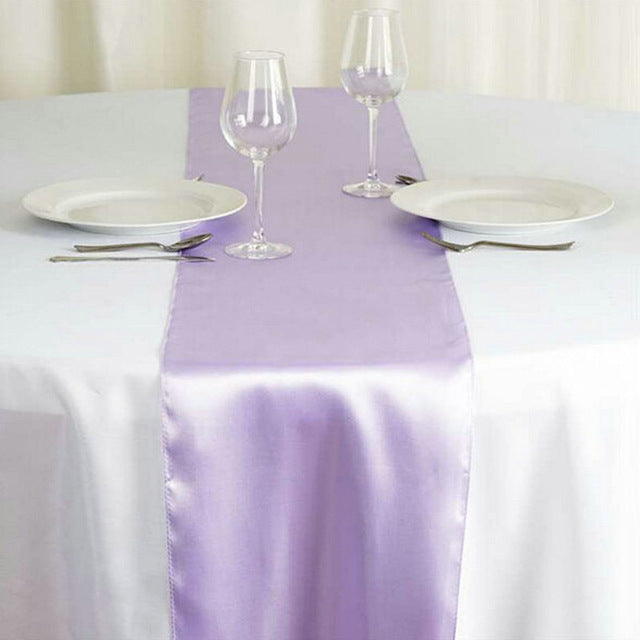 1pc Multi Color Satin Table Runner For Home Hotel Banquet Wedding Party Supplies Table Cloth Decoration chemin de table 30*275cm