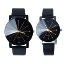 Pareja amante Relojes cuarzo Dial reloj PULeather reloj de pulsera Relojes mujeres hombres moda lujo Relogio Feminino часы женские