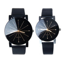 Pareja amante Relojes cuarzo Dial reloj PULeather reloj de pulsera Relojes mujeres hombres moda lujo Relogio Feminino часы женские