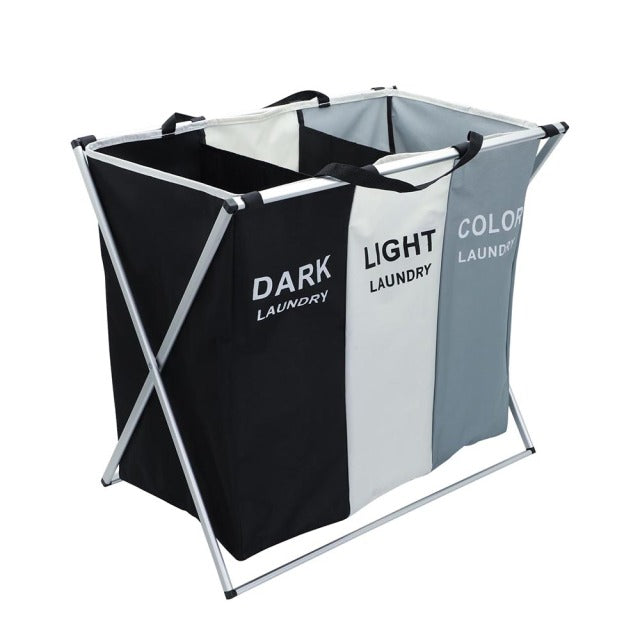 Foldable Dirty Clothes Storage Organizer Basket Collapsible Large Laundry Hamper Waterproof Home Laundry Basket 1/2/3 Grid