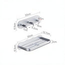 Hairdryer Holder Wall Mounted Storage Rack Bathroom Shelf For Dyson Supersonic Hair Dryer Punch-Free Rack