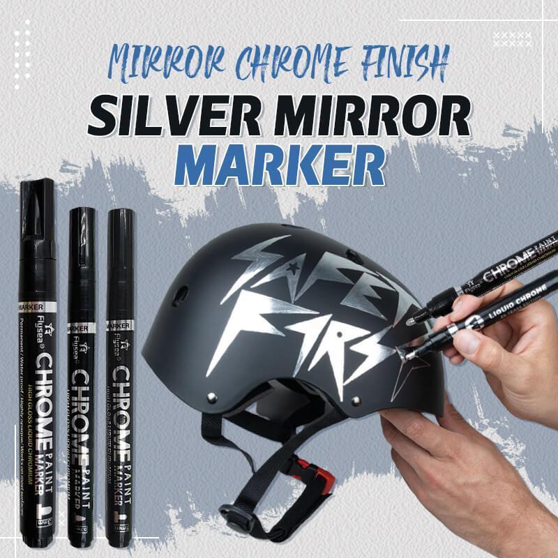 Silver Gold Marker Resin Paint Mirror Chrome Metallic Craftwork Pen Water UV Resistant Student Supplies DIY Paint Accessories