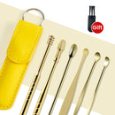 6PCS Ear Cleaner Wax Removal Tool Earpick Sticks Earwax Remover Curette Ear Pick Cleaning Ear Cleanser Spoon Health Care Earpick