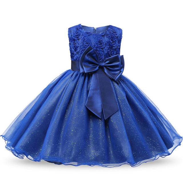 Kleinkind Baby Mädchen Kleid Big Bow Taufkleid für Mädchen Erstes Jahr Geburtstagsfeier Hochzeitskleid Babykleidung Tutu Flauschiges Kleid