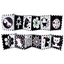 Juguetes sensoriales para recién nacidos, libro educativo para bebés, juguetes de cuna, juguetes para bebés en blanco y negro, libro de tela de animales, juguetes para bebés de 0 a 12 meses