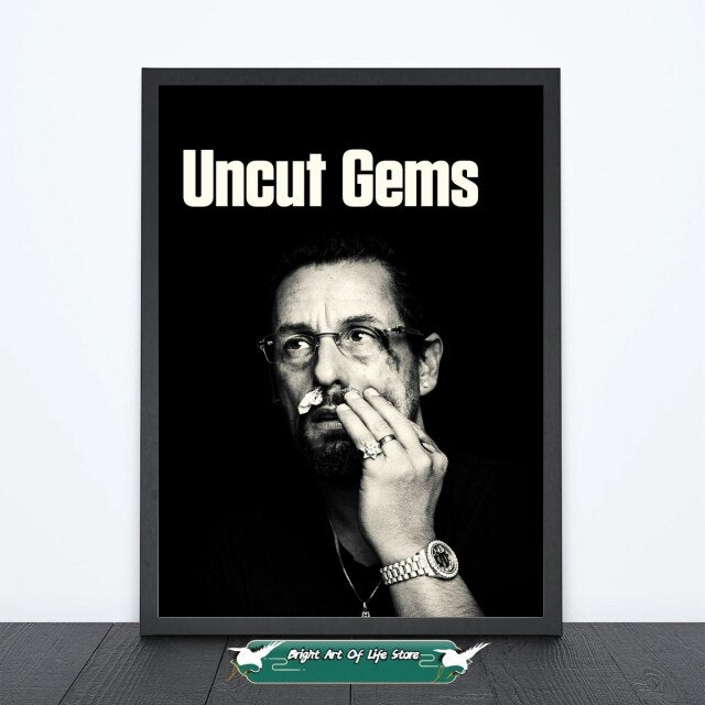 Uncut Gems (2019) Classic Movie Poster Star Cover Foto Leinwanddruck Apartment Home Decor Wandmalerei (ungerahmt)