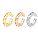 2022 New Fashion Pearl Ear Cuff Bohemia Stackable C Shaped CZ Rhinestone Small Earcuffs Clip Earrings for Women Wedding Jewelry