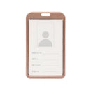 1 Uds. Funda de tarjeta de aleación de aluminio, tarjetero de trabajo de negocios bancario con carrete de insignia retráctil ABS, bolsa de insignia de tarjeta de identificación de crédito