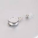 1 Uds. Funda de tarjeta de aleación de aluminio, tarjetero de trabajo de negocios bancario con carrete de insignia retráctil ABS, bolsa de insignia de tarjeta de identificación de crédito