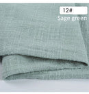 Esstisch Dekoration Rost Tischläufer Set Hochzeitsdekoration Baumwollgaze Staubblau Servietten Geschenk Tischläufer