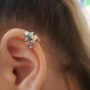 2022 Fashion Frog Ear Cuffs Siliver Ear Cuff Clip Earrings For Women Earcuff No Piercing Fake Cartilage Earrings