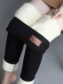Winter Leggings Women Velvet Fleece Lined Slim High Waist Skinny Women Leggins Thermal Pants Warm Legging 2021 Winter Clothes