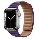 Lederverbindung für Apple Watch Band 44 mm 40 mm 41 mm 45 mm 42 mm 38 mm Original Magnetschlaufe Armband iWatch Series 3 5 4 SE 6 7 Strap
