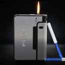 Portable Automatic Cigarette Case Metal Cigarette Boxes 10PCS Cigarette Holder Case Not Lighter Gadget for Men Christmas Gifts