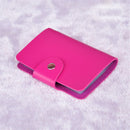 Tarjetero de 24 Bits para tarjetas de crédito, bolsillo para tarjetas bancarias de negocios, de PVC, de gran capacidad, para almacenamiento de efectivo, con Clip, organizador, funda, soporte para identificación