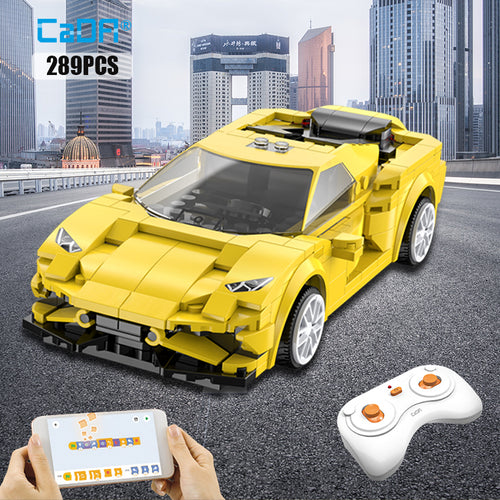 Cada City APP Programmierung Fernbedienung Sportwagen Modell Bausteine ​​Technische RC Rennwagen Ziegel Geschenke Spielzeug für Kinder