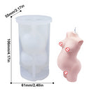 Large 3D Romantic Couple Portrait Lovers Silicone Candle Mold Carving Art Aromatherapy Plaster Home Decoration Mold Wedding gift