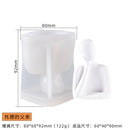 Large 3D Romantic Couple Portrait Lovers Silicone Candle Mold Carving Art Aromatherapy Plaster Home Decoration Mold Wedding gift