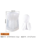 Large 3D Romantic Couple Portrait Lovers Silicone Candle Mold Carving Art Aromatherapy Plaster Home Decoration Mold Wedding gift