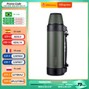 FEIJIAN Military Thermos, Travel Portable Thermos For Tea, Large Cup Mugs for Coffee, Water bottle, Stainless Steel ,1200/1500ML