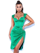 High Quality Satin Bodycon Dress Women Party Dress 2021 New Arrival Robe Summer Sexy Dress Celebrity Evening Club Night Dresses