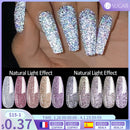 UR SUGAR Sparkling Gel Nail Polish Reflective Glitter Nail Gel Semi Permanent Nail Art Varnish For Manicures Need Base Top Coat