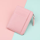1PC Small Women Men Credit ID Card Holder PU Leather Zipper Fashion Ultra-Thin Wallet Money Bag Case Coin Purse Clip Organizer