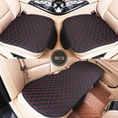 Flax Car Seat Cover Four Seasons Front Rear Linen Fabric Cushion Breathable Protector Mat Pad Auto Accessories Universal Size