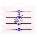 Classic Amulet Evil Nazar Eye Charm Bracelet Red Black String Rope Braided Friendship Bracelets for Women Statement Jewelry