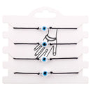 Classic Amulet Evil Nazar Eye Charm Bracelet Red Black String Rope Braided Friendship Bracelets for Women Statement Jewelry