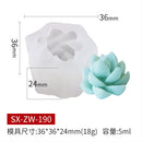 Mini Cactus Shape Candle Silicone Mold Handmade DIY Desktop Decoration Gypsum Epoxy Resin Aromatherapy Candle Silicone Mould