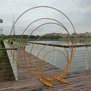 Iron Circle Wedding Birthday Arch Decoration Background Wrought Props Outdoor Lawn Round Backdrop Wedding Frame Wedding decor
