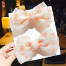2022 New Bow Headgear Cute Sweet Little Girl Hair Accessories Summer Girls Net Red Clips Baby Hairpins Children Hair Clips Gifts