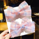 2022 New Bow Headgear Cute Sweet Little Girl Hair Accessories Summer Girls Net Red Clips Baby Hairpins Children Hair Clips Gifts