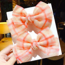 2022 New Bow Headgear Cute Sweet Little Girl Hair Accessories Summer Girls Net Red Clips Baby Hairpins Children Hair Clips Gifts