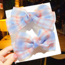 2022 New Bow Headgear Cute Sweet Little Girl Hair Accessories Summer Girls Net Red Clips Baby Hairpins Children Hair Clips Gifts