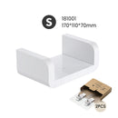 New Wall-Mounted Bathroom Storage Rack Shelf White Make Up Organizer Large Capacity for Kitchen Household Bathroom Accessories