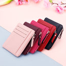 1PC Small Women Men Credit ID Card Holder PU Leather Zipper Fashion Ultra-Thin Wallet Money Bag Case Coin Purse Clip Organizer