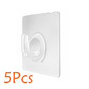 Gancho de almacenamiento de pared de 20 piezas, soporte de enchufe de alimentación sin perforaciones, gancho invisible para cocina, colgador adhesivo de pared para baño