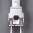 Creative Wall Mount Automatic Toothpaste Dispenser Bathroom Accessories Waterproof Lazy Toothpaste Squeezer Toothbrush Holder