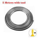 Tiras flexibles para decoración de molduras de automóviles, molduras interiores para automóviles de 5M/1M, embellecedor para cubierta de coche, borde de puerta para salpicadero, estilo Universal para coche