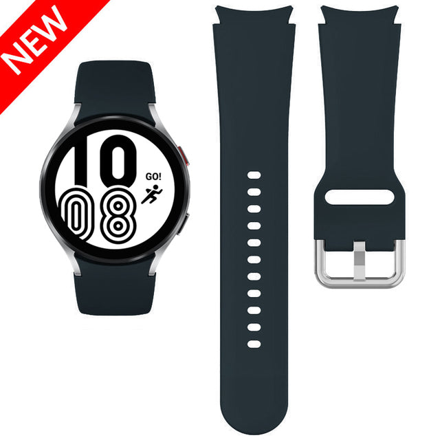 Correa de reloj de 20mm para Samsung Galaxy Watch 4 classic 46mm 42mm reloj inteligente pulsera deportiva de silicona Galaxy Watch 4 44mm 40mm Correa
