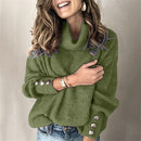 Autumn Winter Fashion Women Elegant Solid Casual Long Sleeve Street Sweatshirt High Collar Pullover Thin Top Female