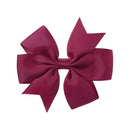 1 pcs Colors Solid Grosgrain Ribbon Bows Clips Hairpin Girl&
