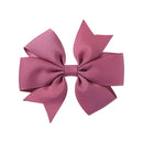 1 pcs Colors Solid Grosgrain Ribbon Bows Clips Hairpin Girl&